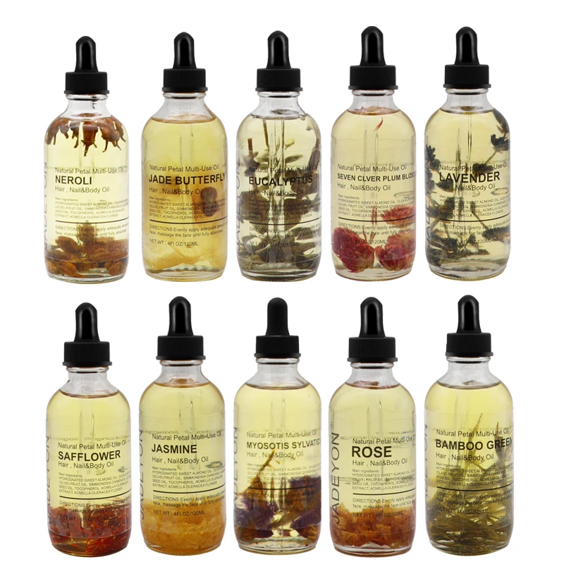 

Private label 100% Pure Organic Hair Care Oil Calendula Rosemary Neroli Rose Eucalyptus Lavender Jasmine Essential Oil Set