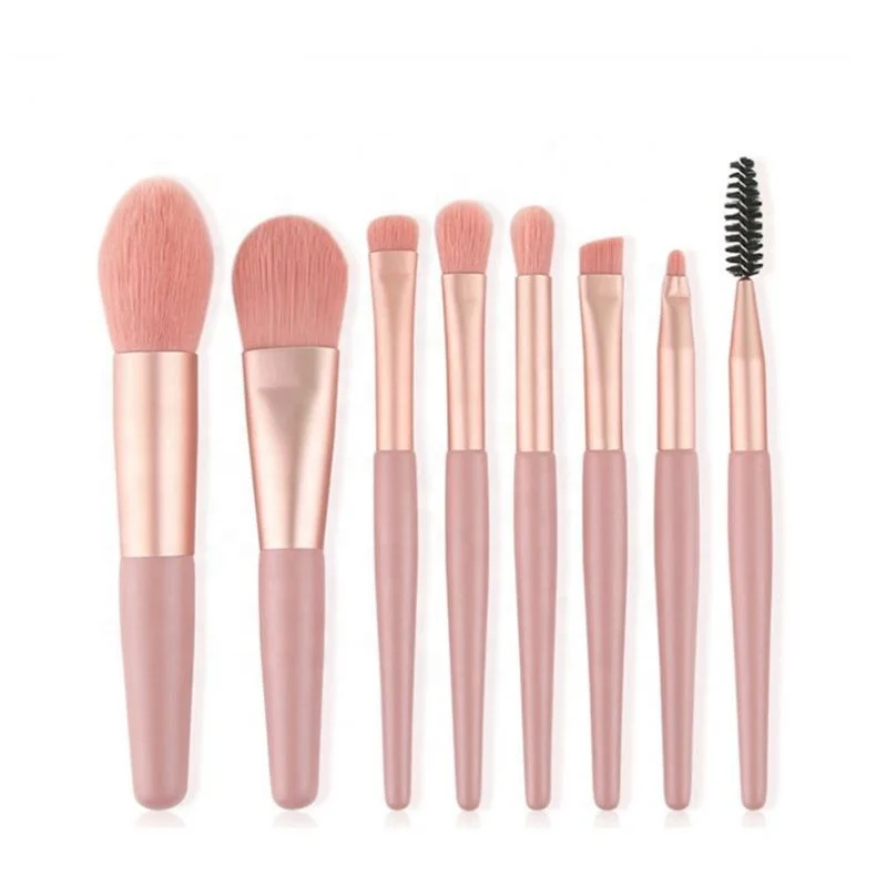 8 Pcs Mini Wooden Handle Soft Hair Makeup Brush Set Portable Beauty Tool For Beginners, Pics
8 Pcs Mini Wooden Handle Soft Hair Makeup Brush Set Portable Beauty Tool For Beginners, Pics