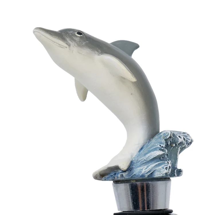 resin dpohin wine dottle stopper,Wine stopper,silicon wine stopper