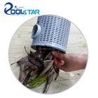 Professional practical easy to use clear leaf trap with handle plastic mesh basket pool leaf canister for cleaner