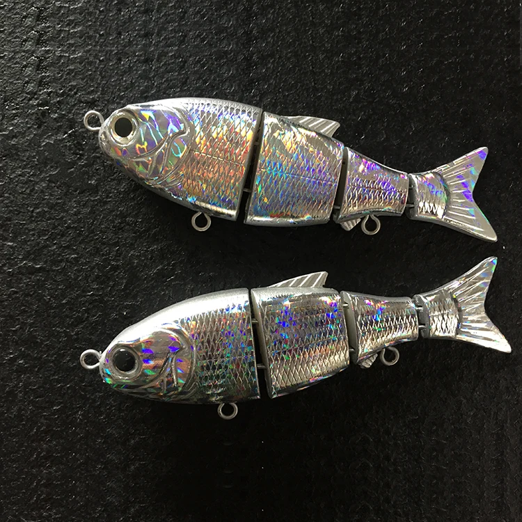 New Arrival 4.5'' 0.93oz 4 segmented Sinking Blank Fishing Lure Holographic Baby Shad Swim Bait Blank, Hot foiled or holographic
New Arrival 4.5'' 0.93oz 4 segmented Sinking Blank Fishing Lure Holographic Baby Shad Swim Bait Blank, Hot foiled or holographic