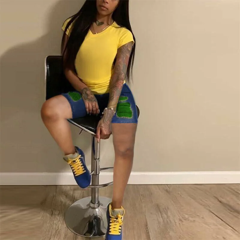 CJ905 2021 new arrival summer high elastic solid short denim jean hole pants sexy new design high quality woman jeans denim, 9 colors
CJ905 2021 new arrival summer high elastic solid short denim jean hole pants sexy new design high quality woman jeans denim, 9 colors