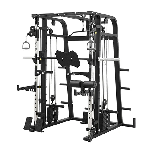 Commercial Gym Equipment Power Squat Rack Muscle Training Cable Crossover Smith Machine, Silver
Commercial Gym Equipment Power Squat Rack Muscle Training Cable Crossover Smith Machine, Silver