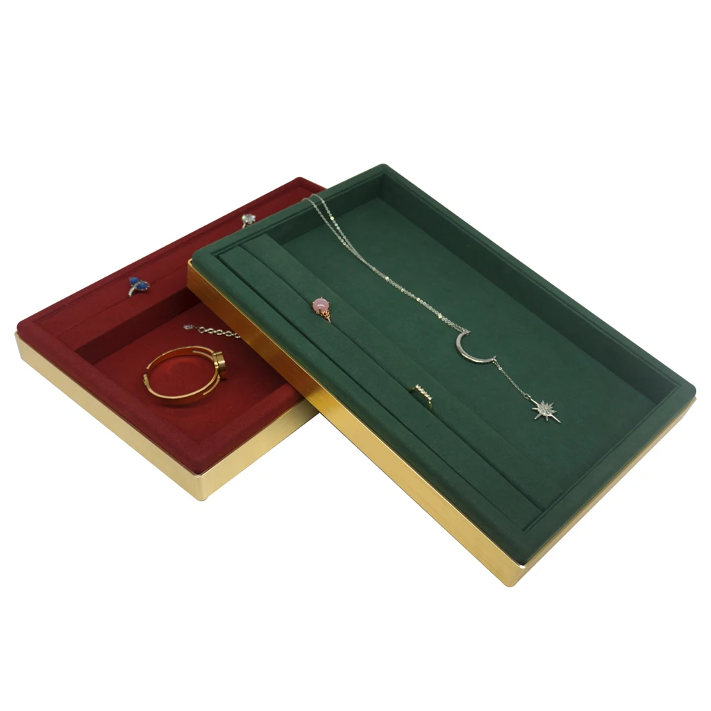 SESI Luxury metal Jewelry Organizer Rings Cheap Storage Tray Slot Ring Tray Velvet, Customized color
SESI Luxury metal Jewelry Organizer Rings Cheap Storage Tray Slot Ring Tray Velvet, Customized color
