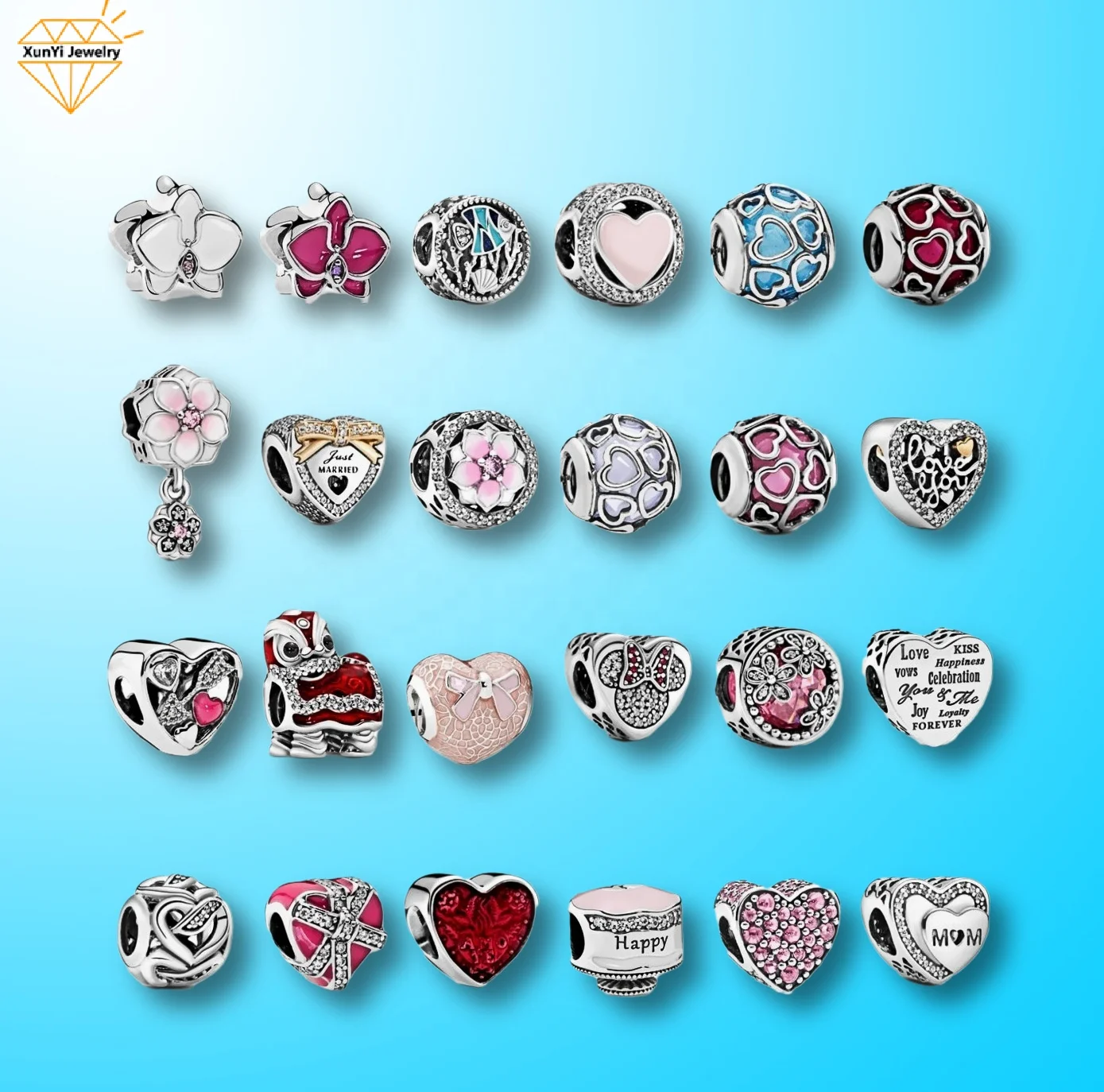 2020 Top sales DIY charms High quality 1:1 925 sterling silver for jewelry making, Silver color
2020 Top sales DIY charms High quality 1:1 925 sterling silver for jewelry making, Silver color