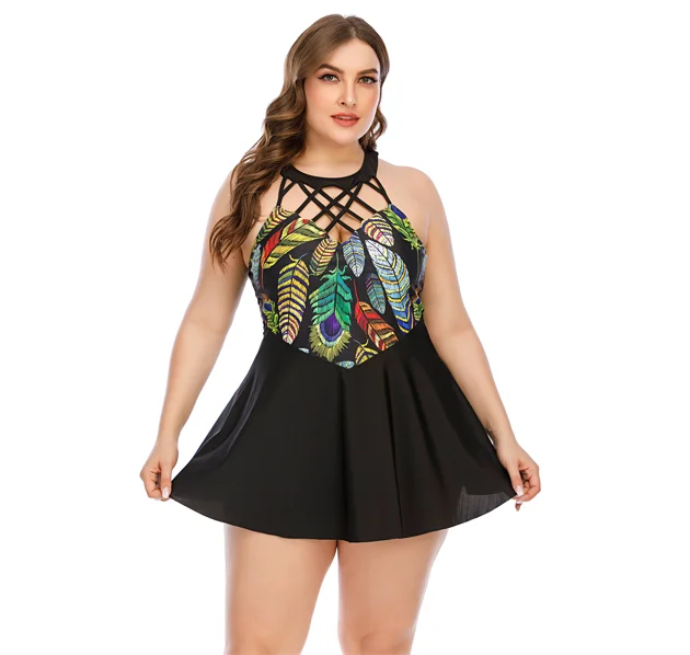 Wholesale Plus Size Women One Piece Swimsuit Black Straps Cross Sexy Girls Swimwear Dress Swimwear Cover Up Dress
Wholesale Plus Size Women One Piece Swimsuit Black Straps Cross Sexy Girls Swimwear Dress Swimwear Cover Up Dress