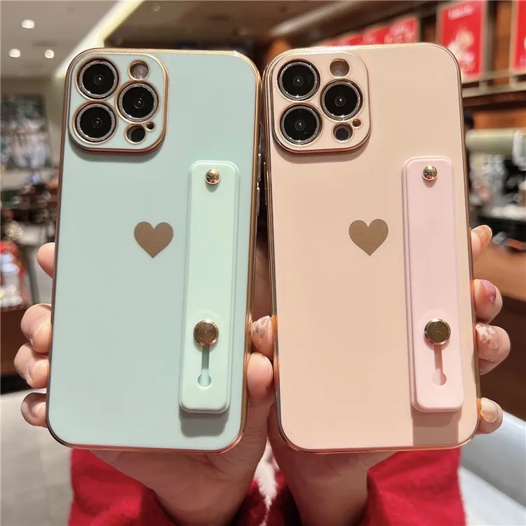 Luxury Plating Love Heart Wrist Strap Phone Case For iPhone 13 Pro Max 11 12 Pro Max X XR XS Max 7 8 Plus Shockproof Soft Coque
Luxury Plating Love Heart Wrist Strap Phone Case For iPhone 13 Pro Max 11 12 Pro Max X XR XS Max 7 8 Plus Shockproof Soft Coque
