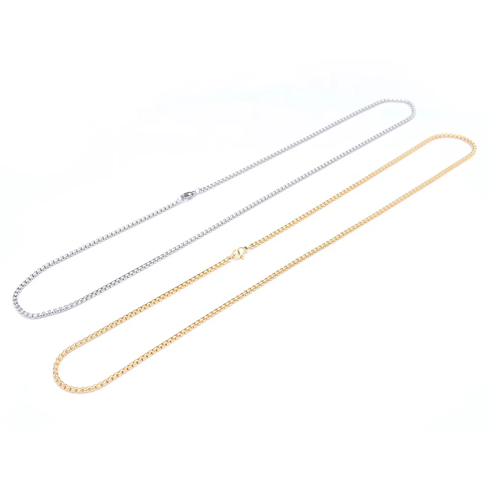 New Classic Gold/Silver color Pearl Chain Stainless Steel Necklace Chain for jewelry
New Classic Gold/Silver color Pearl Chain Stainless Steel Necklace Chain for jewelry