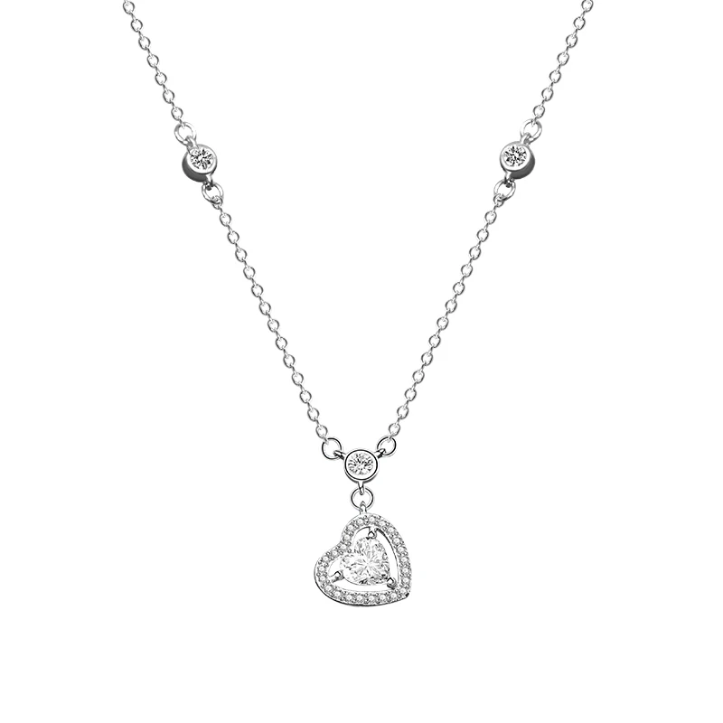 2020 Heart Pendant Necklace 925 Silver Gold Plated CZ Diamond Heart Necklace for Women
2020 Heart Pendant Necklace 925 Silver Gold Plated CZ Diamond Heart Necklace for Women