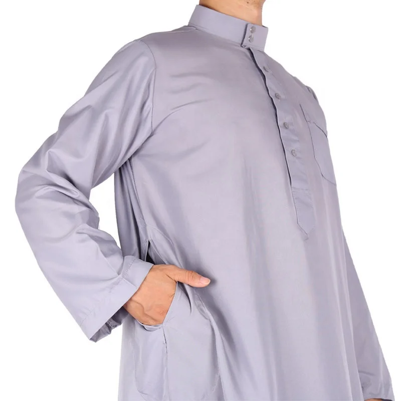 high quality stand collar arab solid color Long sleeve thobe islamic dubai abaya muslim men clothing, 12 colors
high quality stand collar arab solid color Long sleeve thobe islamic dubai abaya muslim men clothing, 12 colors