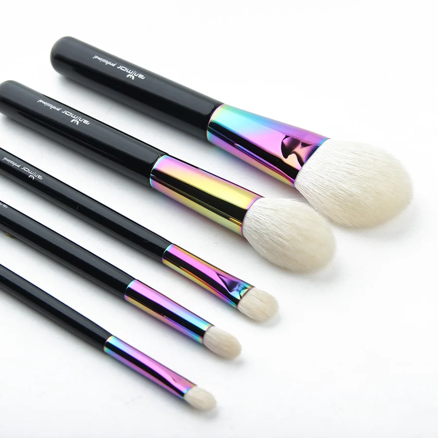 5Pcs Professional foundation Goat Hair Makeup Brush Set With Wood Handle Make Up Brushes, Rainbow
5Pcs Professional foundation Goat Hair Makeup Brush Set With Wood Handle Make Up Brushes, Rainbow