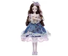 Doll Dream Fairy 62cm Height 34 Ball Jointed Doll 1/3 BJD Doll With Golden Mix Violet Hair With Dress