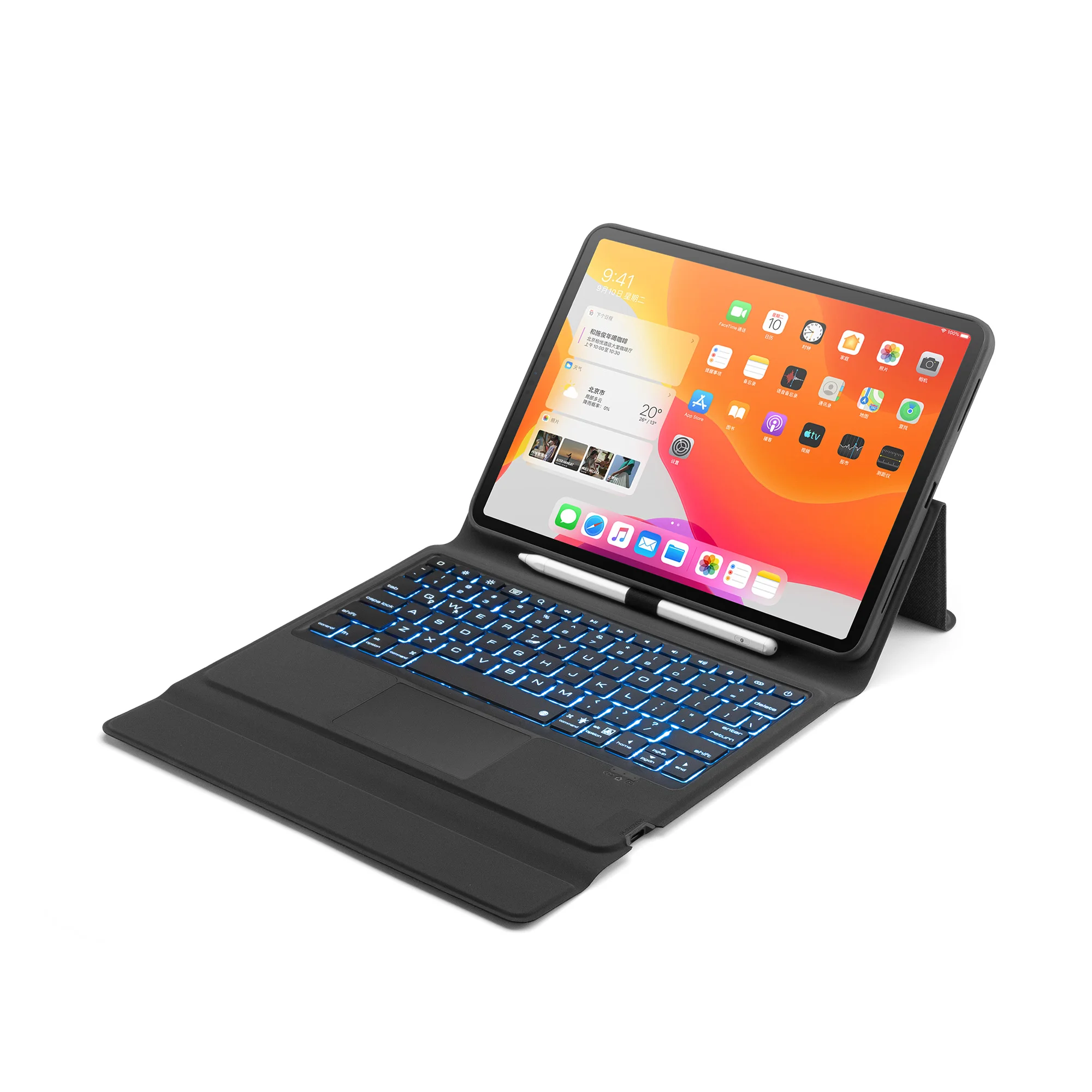 Trackpad Keyboard Case for iPad Pro 11 2020 (2nd Generation)iPad Pro 11 Case with Keyboard 2018 Wireless with Pencil Holder
Trackpad Keyboard Case for iPad Pro 11 2020 (2nd Generation)iPad Pro 11 Case with Keyboard 2018 Wireless with Pencil Holder