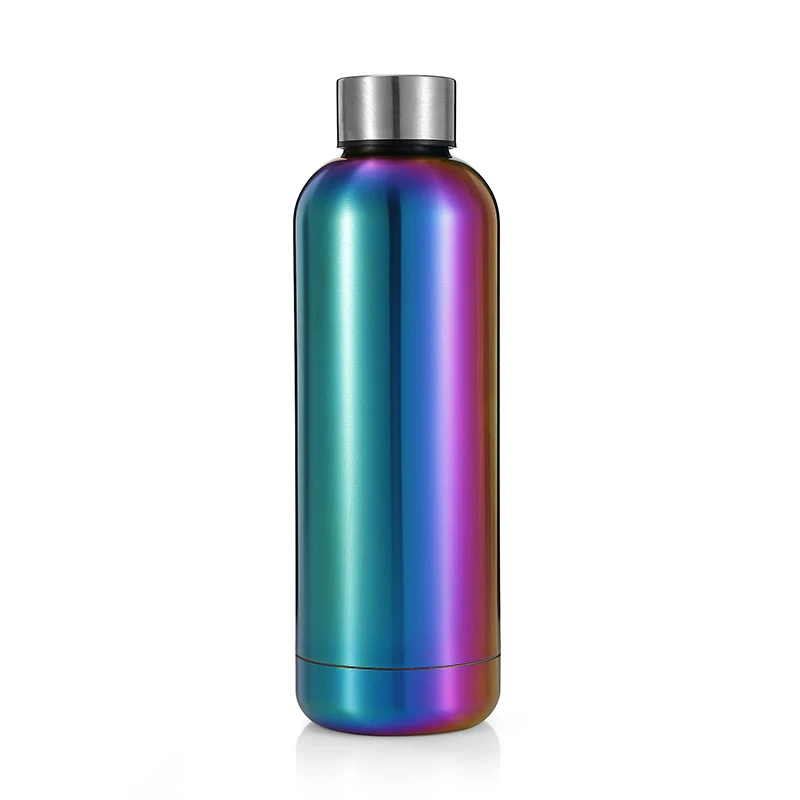 Custom 500ml double wall BPA free stainless steel vacuum sealed insulated water bottle electroplating design
Custom 500ml double wall BPA free stainless steel vacuum sealed insulated water bottle electroplating design