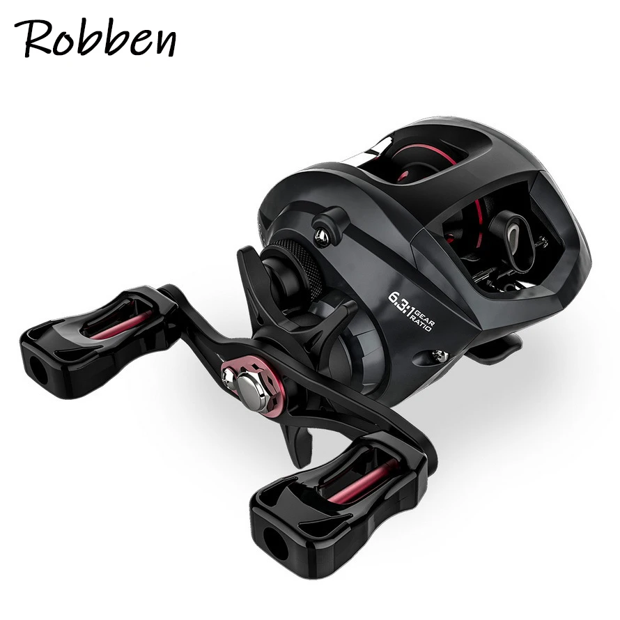 Robben High Quality 6.3:1 Baitcasting Reel 195G Lightweight Crankbaits Fishing Reel Lures For Fishing Tackle Fishing Equipment, Black
Robben High Quality 6.3:1 Baitcasting Reel 195G Lightweight Crankbaits Fishing Reel Lures For Fishing Tackle Fishing Equipment, Black