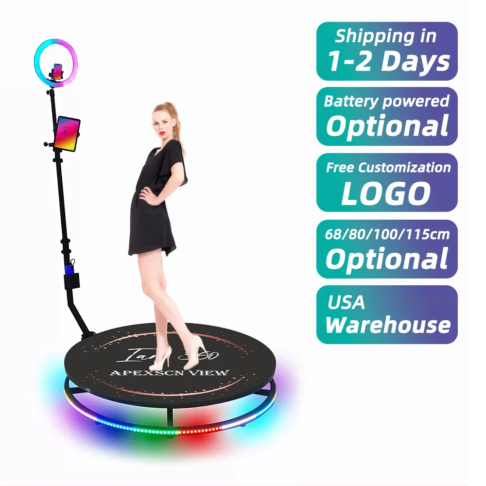 360 Metal Photo Booth Slow Motion 360 Degree Rotating Picture Selfie Magic 360 Automatic Video Booth
360 Metal Photo Booth Slow Motion 360 Degree Rotating Picture Selfie Magic 360 Automatic Video Booth
