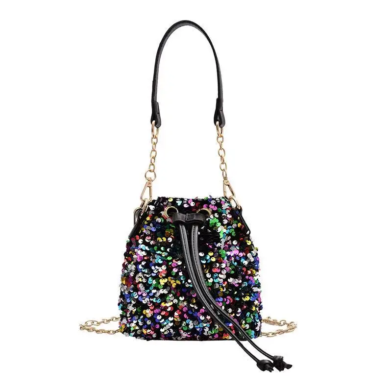 2021 New Arrivals Fashion Sequin Mini Shoulder Bag girls Bling Drawstring Bucket Purse Women, As the picture shown
2021 New Arrivals Fashion Sequin Mini Shoulder Bag girls Bling Drawstring Bucket Purse Women, As the picture shown