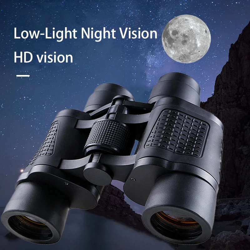 80x80 Professional Binoculars Telescope Long Range Portable Waterproof Low Light Night Vision Smartphone Outdoor Camping Hunting
80x80 Professional Binoculars Telescope Long Range Portable Waterproof Low Light Night Vision Smartphone Outdoor Camping Hunting