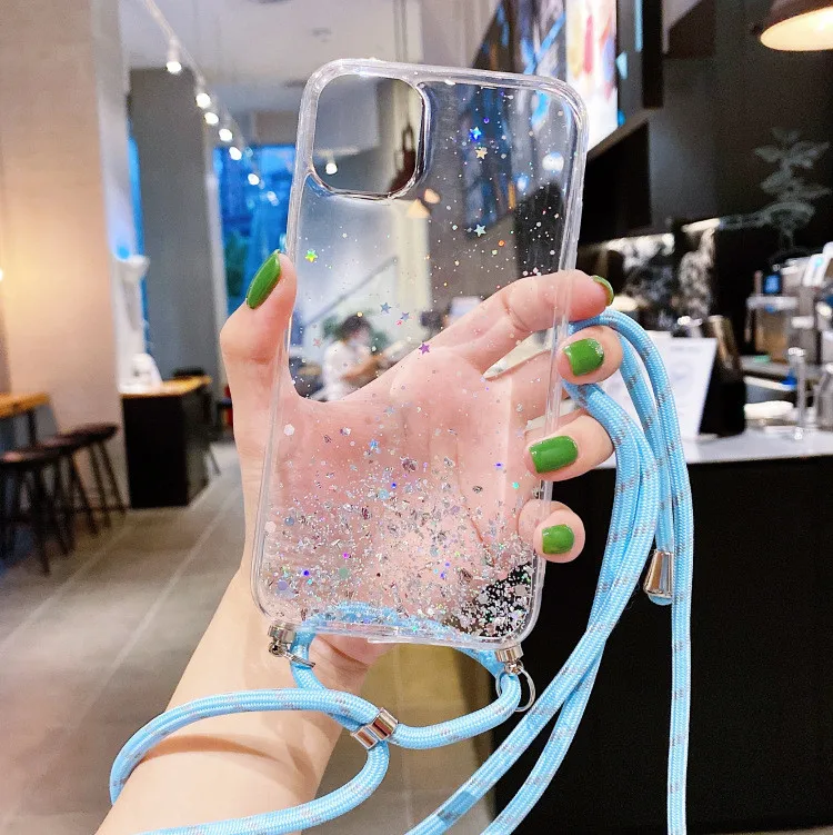 With Neck Strap Rope Cord Clear Glitter Case for iPhone 12 (5.4 inch) 11 11 Pro 11 Pro Max 7 8 plus
With Neck Strap Rope Cord Clear Glitter Case for iPhone 12 (5.4 inch) 11 11 Pro 11 Pro Max 7 8 plus