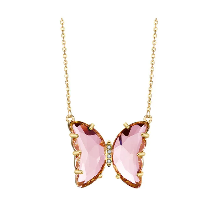 2020 Qixia Gold Plated Butterfly Pendant Necklaces Glass Jewelry Butterfly Necklaces, Colorful
2020 Qixia Gold Plated Butterfly Pendant Necklaces Glass Jewelry Butterfly Necklaces, Colorful