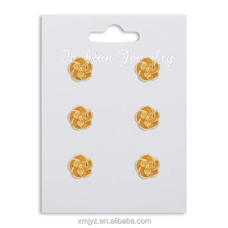 Brass 18K Gold-Plated Ins Style Simple And Compact Temperament All-Match Flower Brass Earrings Earrings Women
Brass 18K Gold-Plated Ins Style Simple And Compact Temperament All-Match Flower Brass Earrings Earrings Women