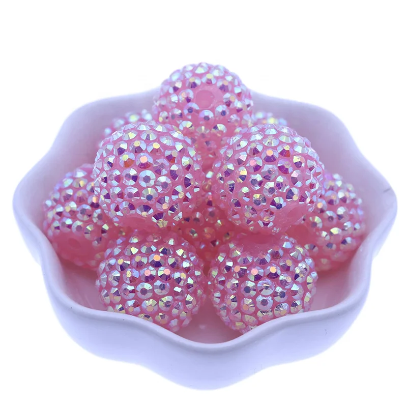 Clear Pink AB Color 20MM Chunky Beads Resin Rhinestone Balls Accessory For Handmade Jewelry Wholesale
Clear Pink AB Color 20MM Chunky Beads Resin Rhinestone Balls Accessory For Handmade Jewelry Wholesale