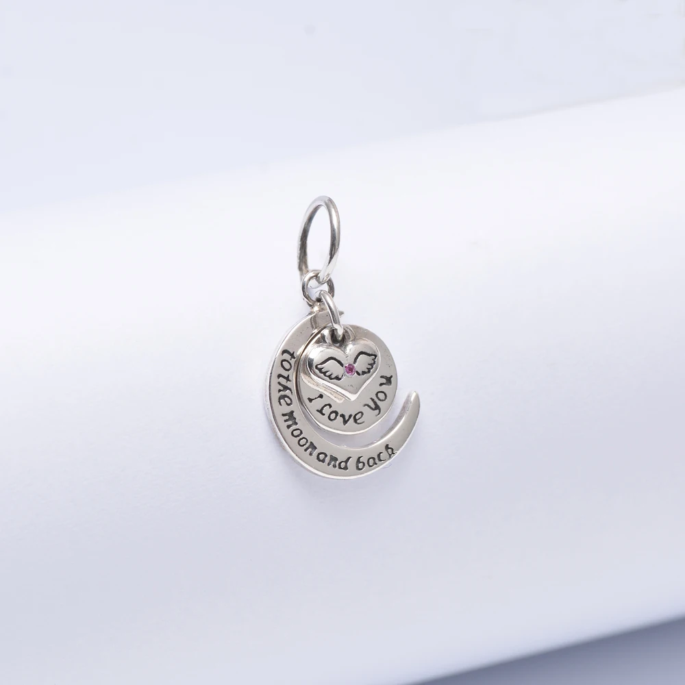 I Love you dangle charm Sterling Silver 925 bracelet charm to the moonand back
I Love you dangle charm Sterling Silver 925 bracelet charm to the moonand back