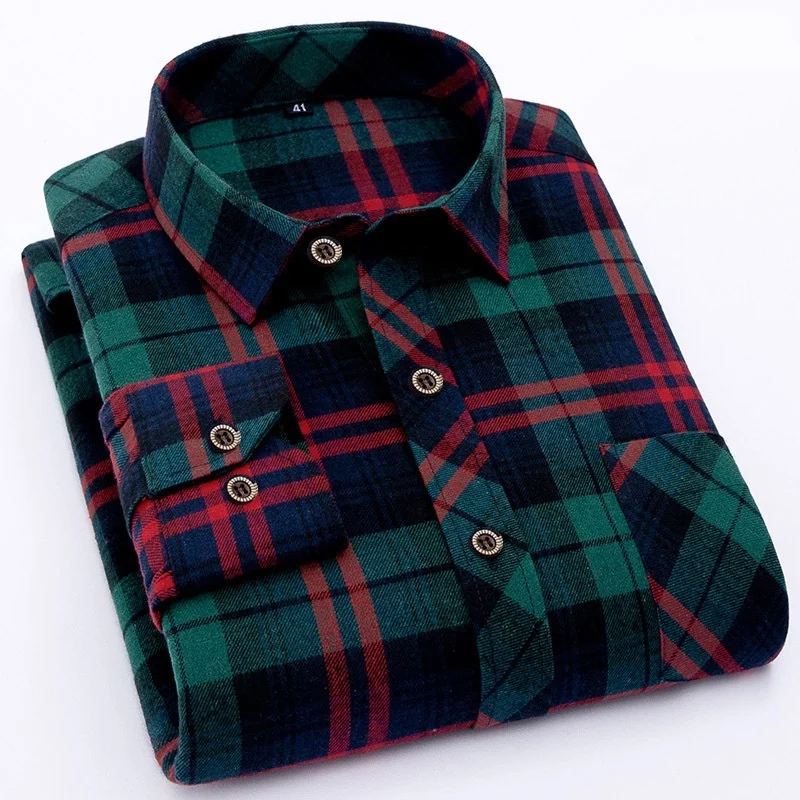 Various Styles Checked Long Sleeve Winter Plaid Mens Cotton Shirts 5XL, Customized
Various Styles Checked Long Sleeve Winter Plaid Mens Cotton Shirts 5XL, Customized