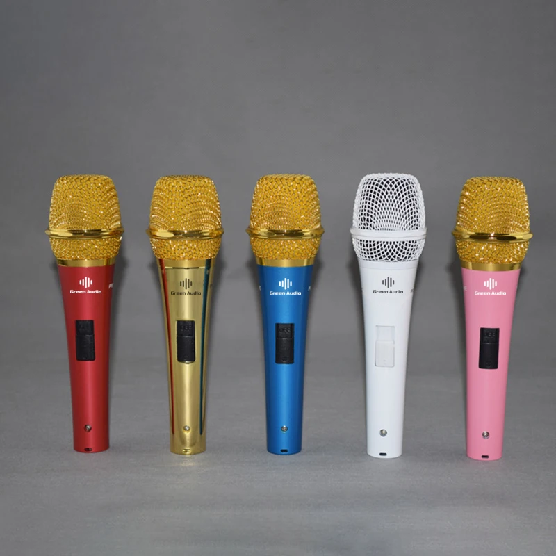 Hot sell professional wired portable mobile loudspeaker microphone for karaoke, Black pink blue white gold
Hot sell professional wired portable mobile loudspeaker microphone for karaoke, Black pink blue white gold