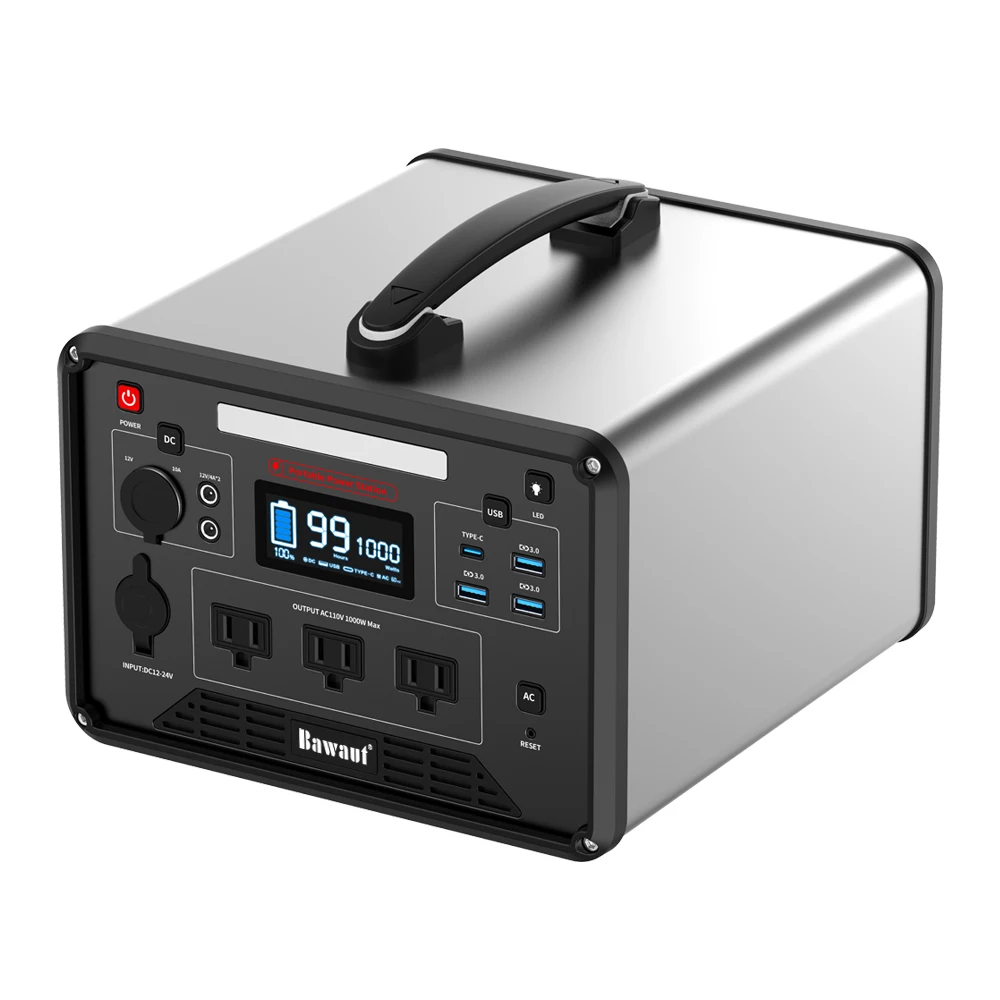 Portable Power Station 1000W 1280Wh Battery Powered Generator Alternative with 110V 220V AC and USB Output
Portable Power Station 1000W 1280Wh Battery Powered Generator Alternative with 110V 220V AC and USB Output