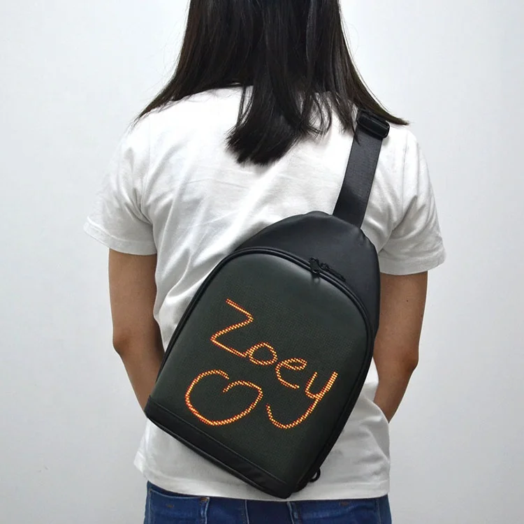 LINLI DIY Fashion Full Color Screen LED Display Sling Bag, Crossbody Shoulder Chest Bag, Travel Laptop Backpack For Outdoor
LINLI DIY Fashion Full Color Screen LED Display Sling Bag, Crossbody Shoulder Chest Bag, Travel Laptop Backpack For Outdoor