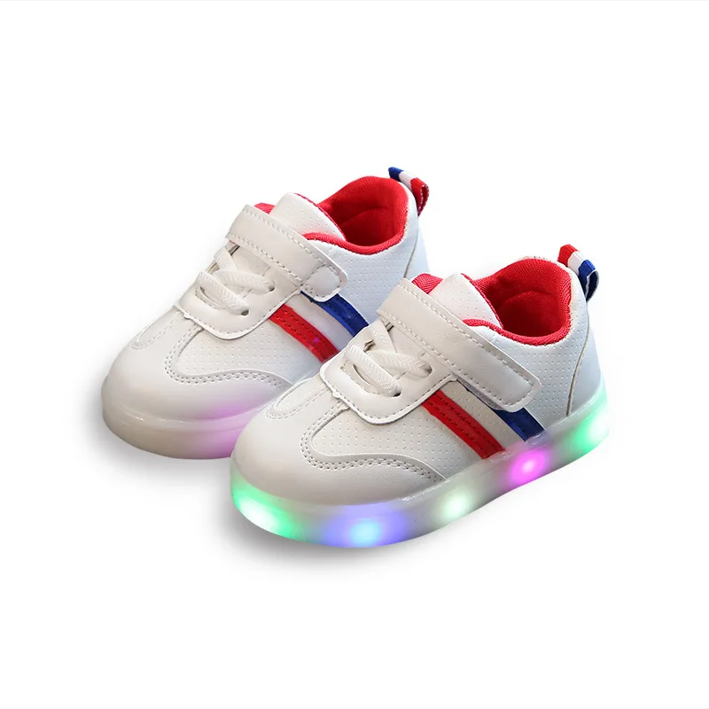 New Toddler Kids LED SneakersBoys Girls Stripe Sport Running Shoes Baby Lights Fashion Sneakers Children Luminous casual Shoes, Multi colors
New Toddler Kids LED SneakersBoys Girls Stripe Sport Running Shoes Baby Lights Fashion Sneakers Children Luminous casual Shoes, Multi colors