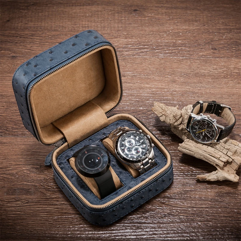 portable 2 slots Watch Organizer Box Travel Watch Roll Packaging Leather Watch boxes With Zipper
portable 2 slots Watch Organizer Box Travel Watch Roll Packaging Leather Watch boxes With Zipper