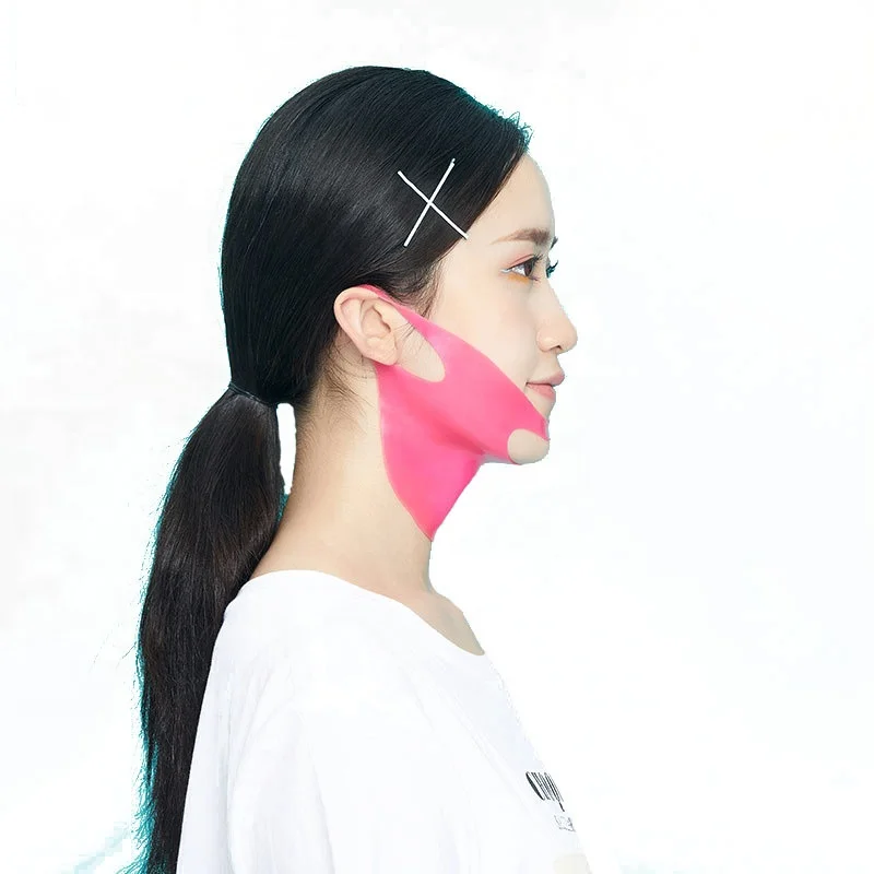 Double Chin Reducer V Line Lifting Mask Face Slimming Strap Chin Neck V Shaped Lift Tape Chin Up Patch, Pink
Double Chin Reducer V Line Lifting Mask Face Slimming Strap Chin Neck V Shaped Lift Tape Chin Up Patch, Pink
