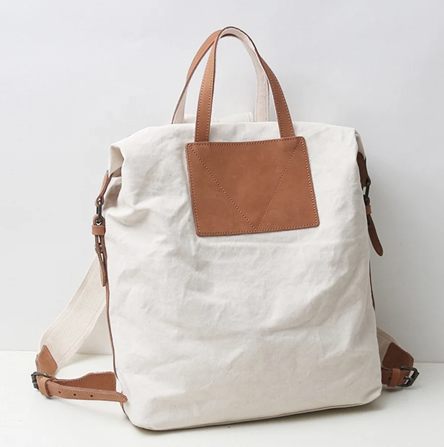 New Canvas With Cowhide Leather Bag Of Unisex Suitable For Shoulder Bag Rucksack Backpack Simple And Comfortable Travel Backpack, Customized
New Canvas With Cowhide Leather Bag Of Unisex Suitable For Shoulder Bag Rucksack Backpack Simple And Comfortable Travel Backpack, Customized