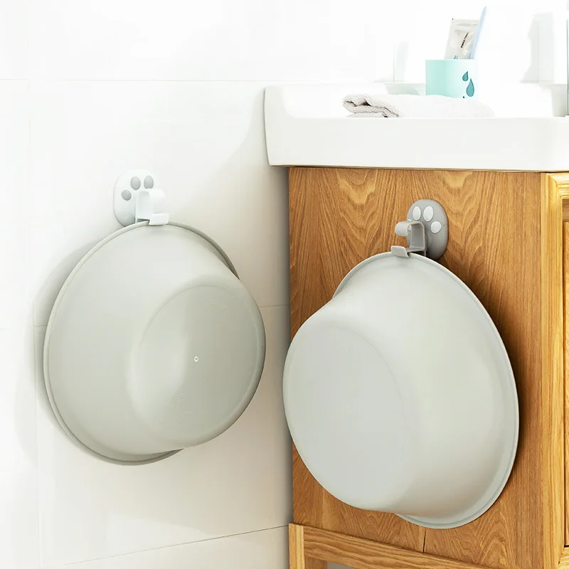 Bathroom Toilet Kitchen Washbasin Hook Storage Ra Cartoon Cat Claw Wall Hanging Perforated Seamless Washbasin Stand, White,grey
Bathroom Toilet Kitchen Washbasin Hook Storage Ra Cartoon Cat Claw Wall Hanging Perforated Seamless Washbasin Stand, White,grey