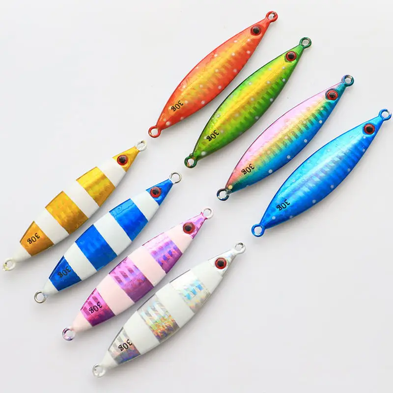 20g-200g Metal jig lure slow pitch jigging luminous japan quality salt water fishing lures bait, 8 colors
20g-200g Metal jig lure slow pitch jigging luminous japan quality salt water fishing lures bait, 8 colors