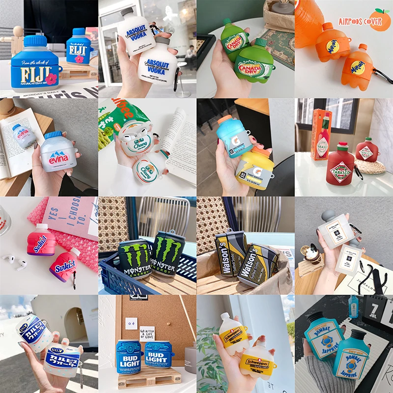 Funny Soft Silicone Case for Apple AirPods 2 3D FIJI Mineral Water The Bottle Protective Cover for Airpod Pro Charge Accessories
Funny Soft Silicone Case for Apple AirPods 2 3D FIJI Mineral Water The Bottle Protective Cover for Airpod Pro Charge Accessories