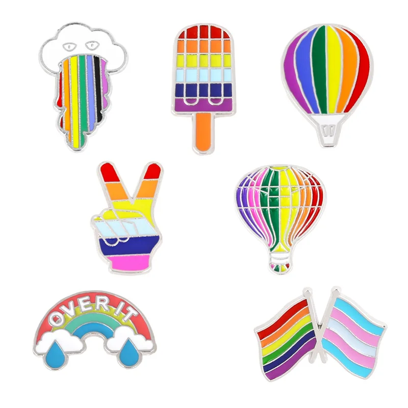 Best-selling Harajuku rainbow flag gay brooch cartoon couples brooch daily accessories
Best-selling Harajuku rainbow flag gay brooch cartoon couples brooch daily accessories