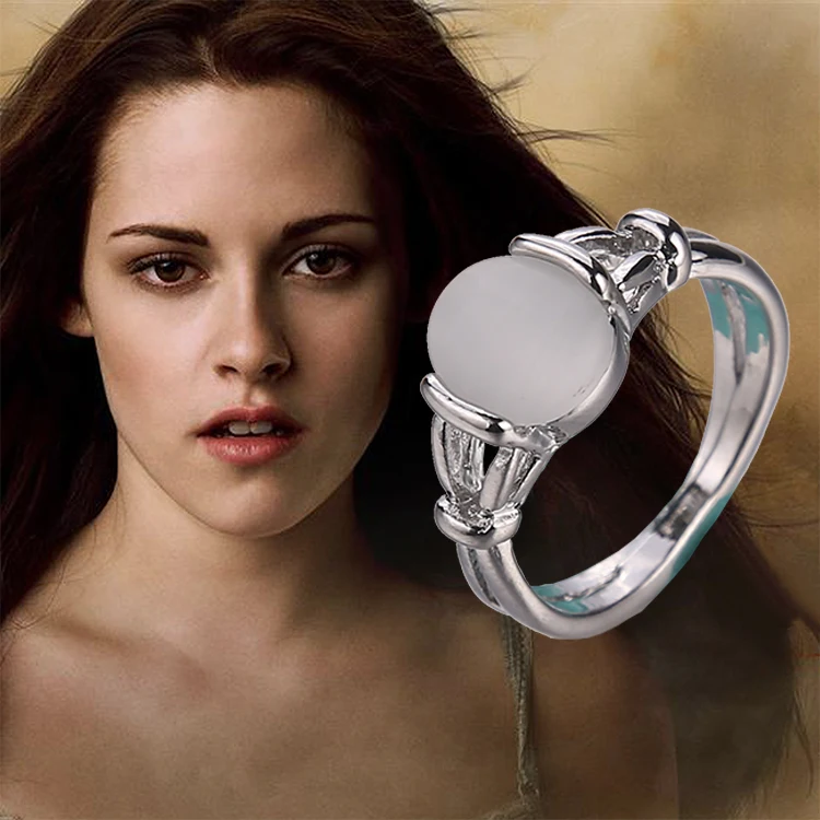 Twilight Saga Ring Bella Opals Silver Plated Fashion Hot New Simple Classic Movie Film Jewelry For Women Lady
Twilight Saga Ring Bella Opals Silver Plated Fashion Hot New Simple Classic Movie Film Jewelry For Women Lady