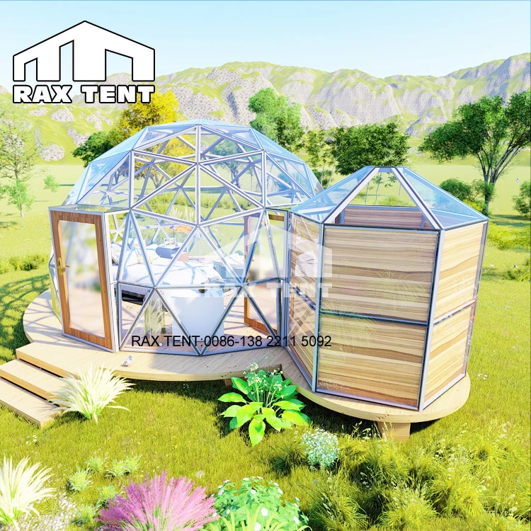Luxury And Comfort Hemispherical Hotel Dome Tent Prefabricated Geodesic Dome Tent For Camping with Bathroom
Luxury And Comfort Hemispherical Hotel Dome Tent Prefabricated Geodesic Dome Tent For Camping with Bathroom