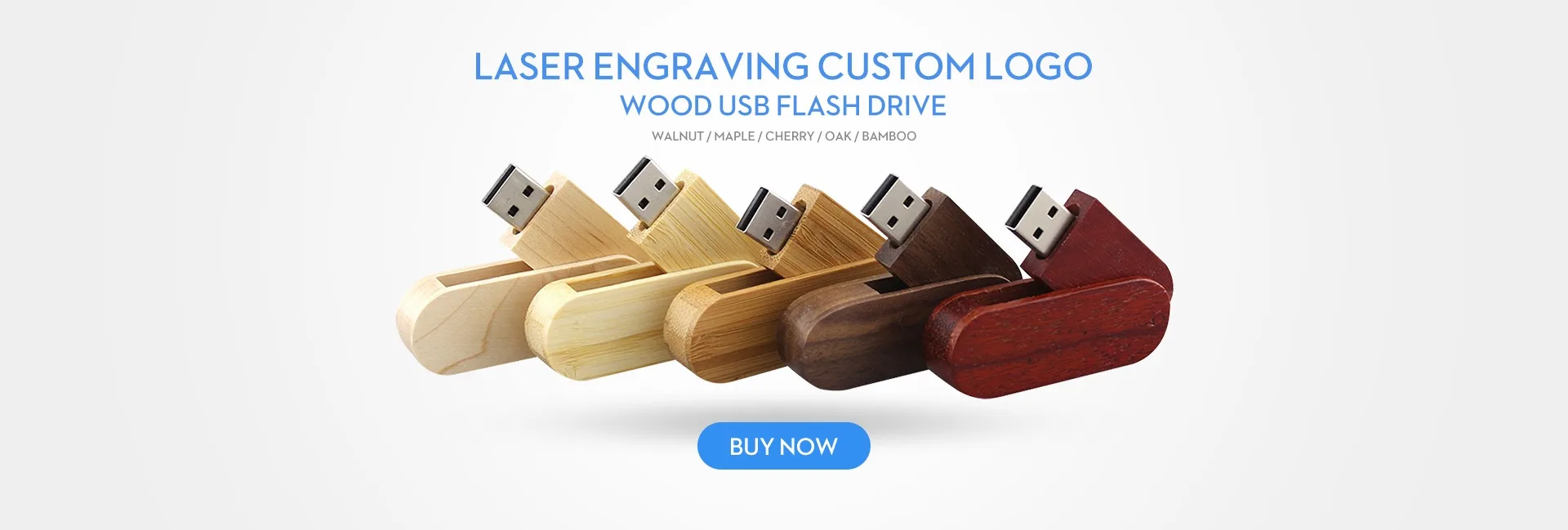 Wooden USB Flash Drive Memory Stick 64GB Cherry