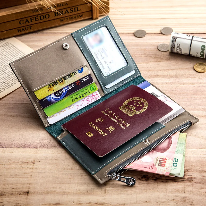 Passport bag leather women's anti-theft overseas travel wallet multi-function zipper ultra-thin ticket holder document bag
Passport bag leather women's anti-theft overseas travel wallet multi-function zipper ultra-thin ticket holder document bag