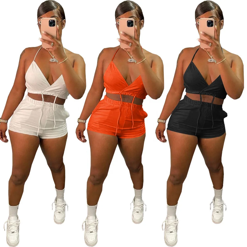 Wholesale Custom Spring Summer Sexy Strap Bra Fashion Tracksuit Two Piece Pants Set For Women
Wholesale Custom Spring Summer Sexy Strap Bra Fashion Tracksuit Two Piece Pants Set For Women