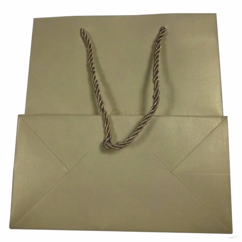 take away food packaging brown craft paper bag with handles size