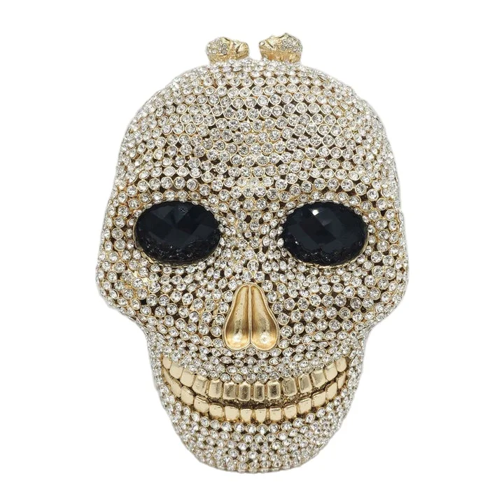 2020 luxury design bling rhinestone purse skull crystal clutch bag diamond party evening bags women wholesale, As picture
2020 luxury design bling rhinestone purse skull crystal clutch bag diamond party evening bags women wholesale, As picture