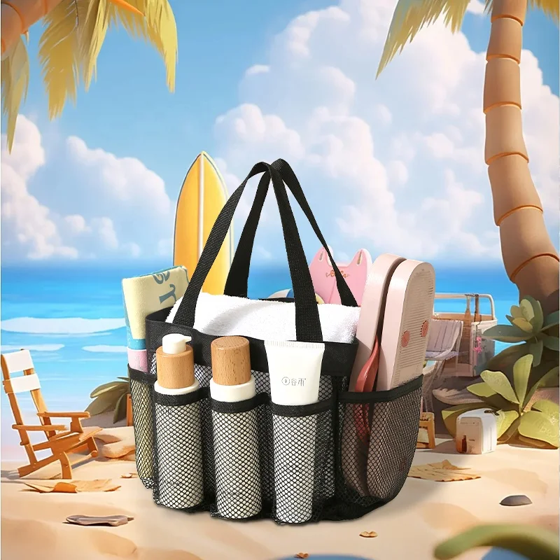 Mesh Beach Bags Multiple Lightweight Pockets Foldable Summer Swimming Beach Tote Bag for Vacation Pool Bags
Mesh Beach Bags Multiple Lightweight Pockets Foldable Summer Swimming Beach Tote Bag for Vacation Pool Bags