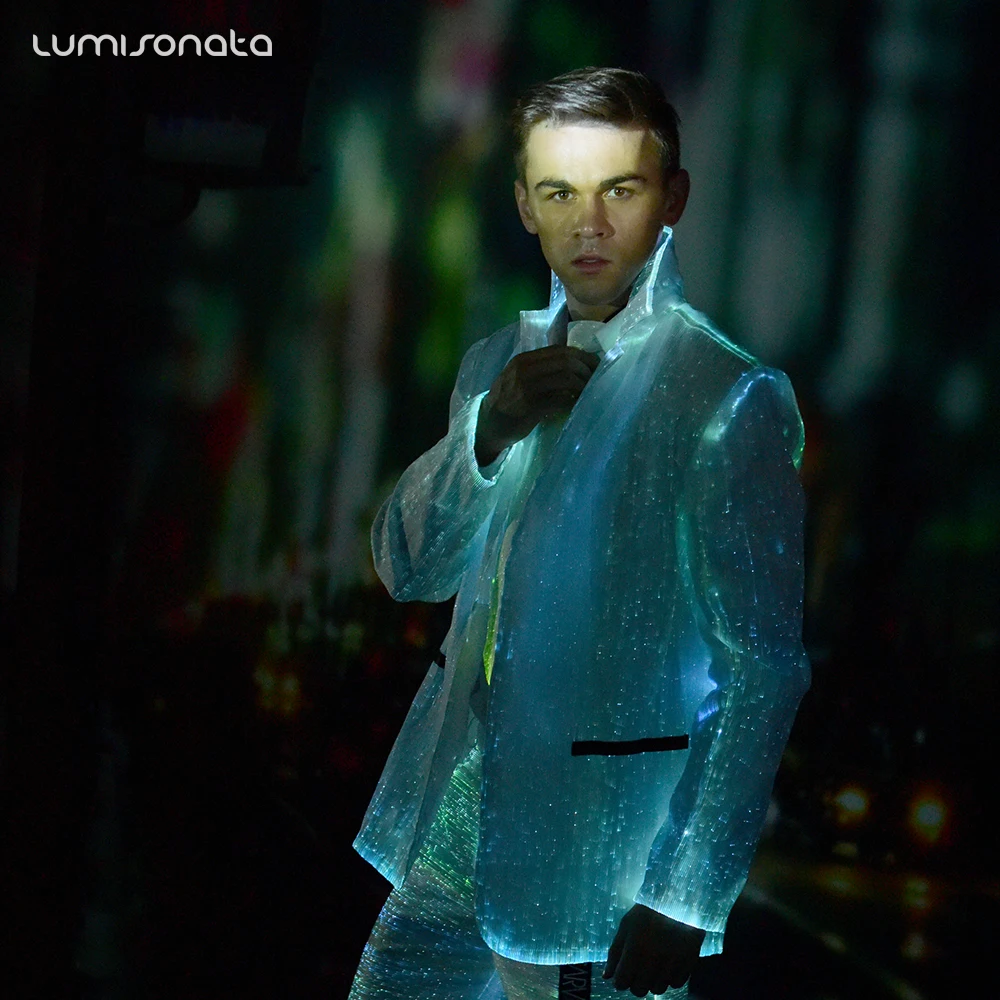 Luminous single piece men's wedding top suit fashion men's slim colorful stage and party suit sets large size men Blazer
Luminous single piece men's wedding top suit fashion men's slim colorful stage and party suit sets large size men Blazer