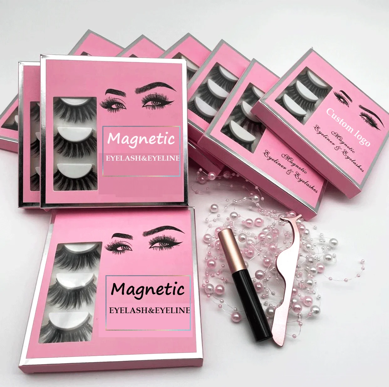 3 Pairs Of Magnetic Eyelashes Magnetic Liquid Eyeliner Eyelashes Custom Packaging Box 5 Magnet Mink Eyelashes
3 Pairs Of Magnetic Eyelashes Magnetic Liquid Eyeliner Eyelashes Custom Packaging Box 5 Magnet Mink Eyelashes