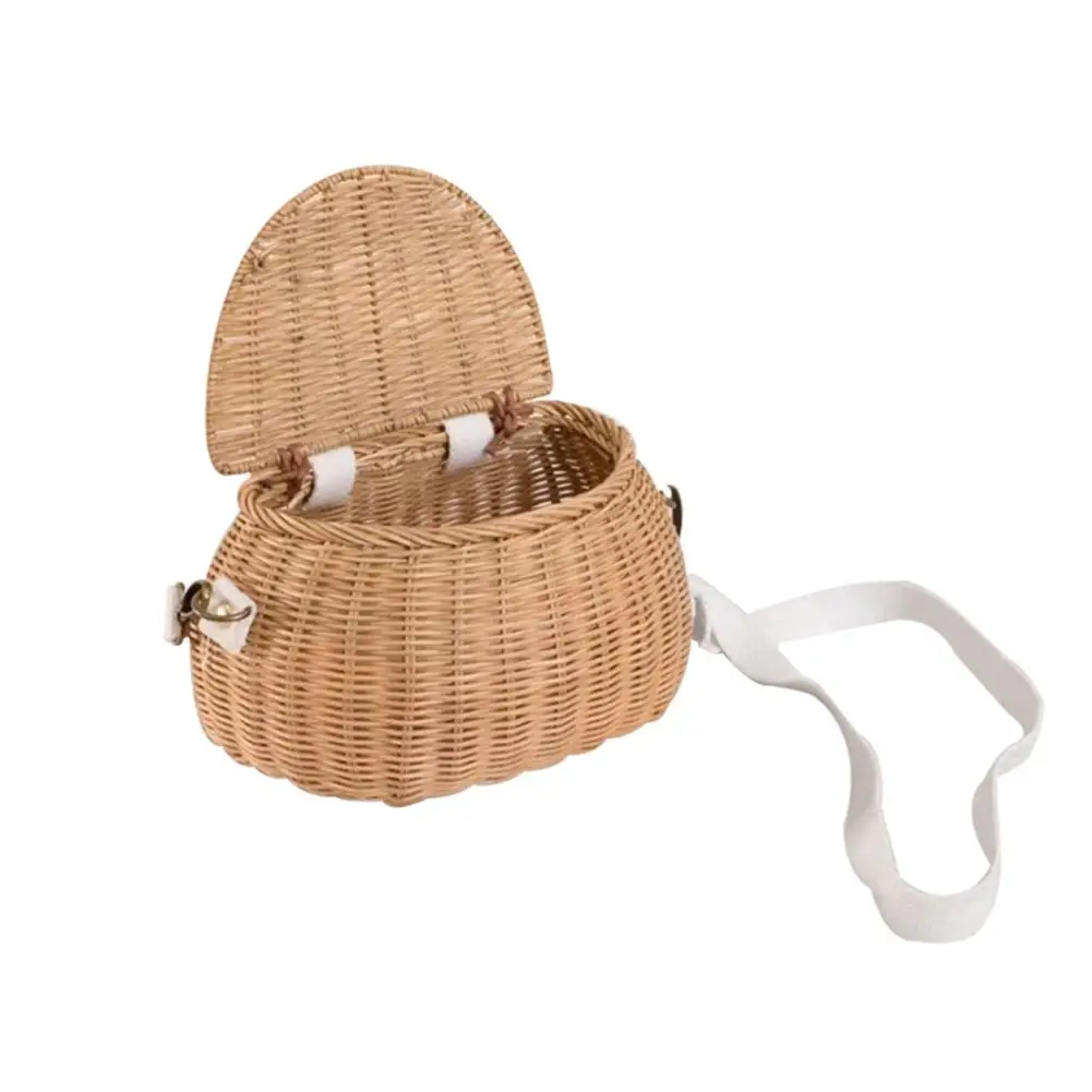 Children's Small Back Basket Cute Hand-woven Rattan Backpack Baby Shoulder Storage Basket Fashion Basket Bags For Girls Rattan
Children's Small Back Basket Cute Hand-woven Rattan Backpack Baby Shoulder Storage Basket Fashion Basket Bags For Girls Rattan